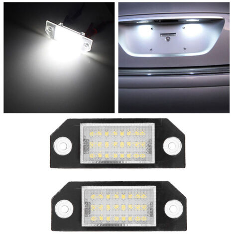 Lot de 2 lampes LED à 24 perles pour plaque d'immatriculation Ford C-MAX Focus MK2