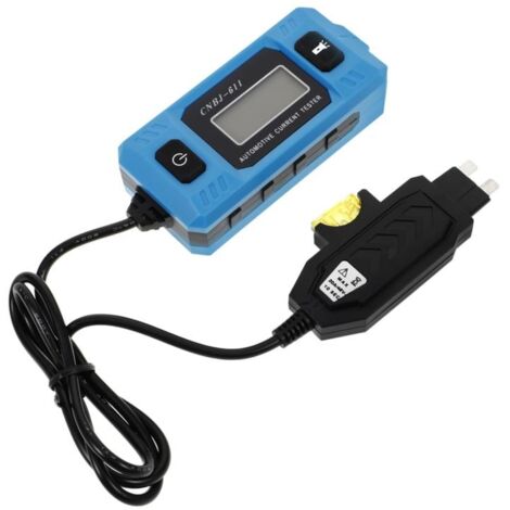 Détecteur de circuit numérique d'ampérage pour fusibles automobiles (détection de défauts de véhicules à courant continu) Bleu