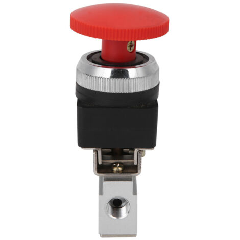 Vanne mécanique à bouton champignon MOV-03EB, filetage G1/8, vanne pneumatique bidirectionnelle
