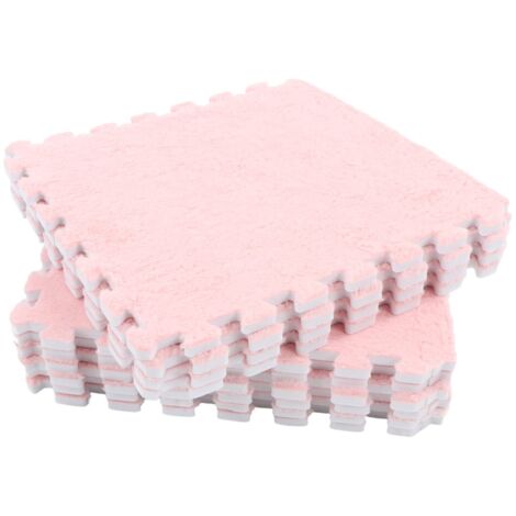 Tapis de sol en mousse suédée douce, grande surface de couverture, sans odeur, ensemble de 10 pièces (1/5)