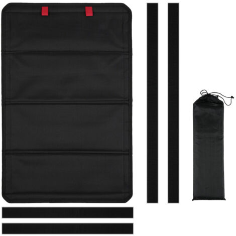 Store occultant magnétique pliable pour porte de camping-car, protection UV, 25''16'', noir
