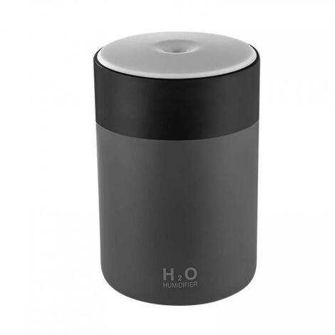 Humidificateur portable brume froide évaporatif 4h noir, silencieux 36dB, veilleuse, USB (1/5)