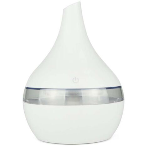 Humidificateur à brume froide USB mini silencieux de 300 ml avec lumières colorées, blanc (1/5)
