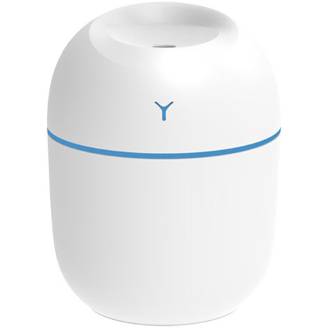 Humidificateur à brume de 220 ml avec veilleuse, portable, silencieux, à brancher sur USB, arrêt automatique en cas de manque d'eau, idéal pour la maison, les voyages, le bureau et la chambre. (1/5)