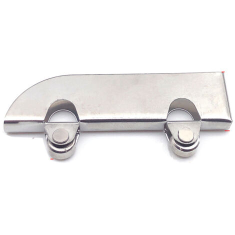 roulette de porte coulissante en verre, fonctionnement fluide et silencieux, en acier inoxydable, 5 mm, avec pince de serrage pour vitrine. (1/5)
