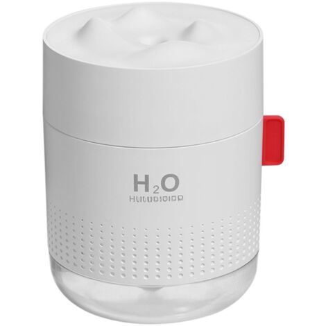 Mini humidificateur rechargeable par USB pour étudiants, dortoirs, bureaux et bureau : silencieux et mignon, motif montagne enneigée. (1/5)