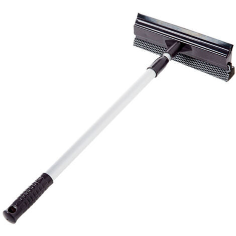 Raclette à vitre extensible, outil de nettoyage de vitres de douche, raclette éponge à manche extensible, accessoires de nettoyage pour vitres intérieures et extérieures