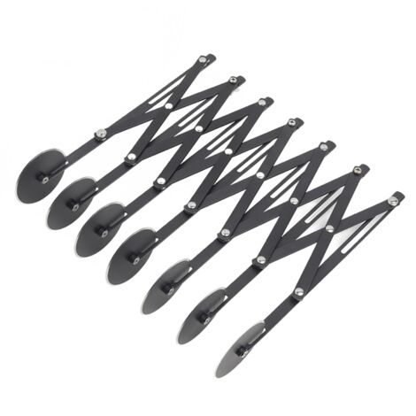 Coupe-pizza à 3/5/7 roues, diviseur de pâte réglable, coupe-pâte à pizza, pâte à pain, tartes, rouleau flexible en acier inoxydable, outils de cuisine (1/5)