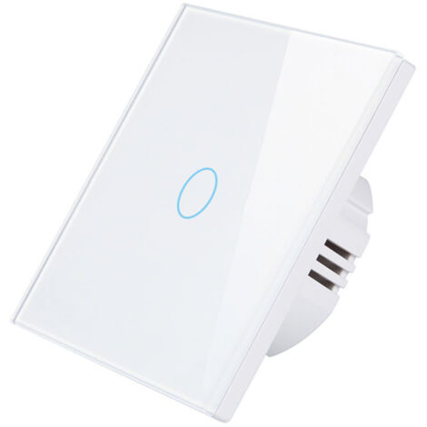 Interrupteur intelligent Wi-Fi tactile vocal, compatible Google Home, sans hub, RF433