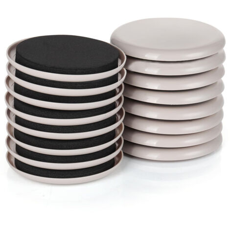 Lot de 16 patins de déménagement pour moquette, patins réutilisables de 8,9 cm (3 1/2 pouces), patins de déménagement robustes pour canapé, table, fauteuil, armoire. Déplacez vos meubles facilement et