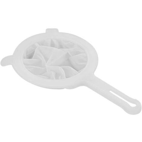 Tamis nylon 24 cm mailles 74 microns, cadre ABS blanc, pour farine bouillon, garanti 6 mois