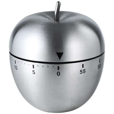 Minuteur de cuisine en forme de fruit mignon, manuel, mécanique, en acier inoxydable, avec alarme rotative, pour la gestion du temps et le sport. Minuteur de 60 minutes avec compte à rebours, motif de