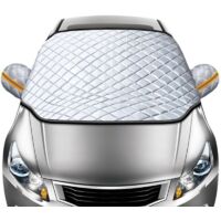 Pare-neige magnétique pour pare-brise de voiture, 8 aimants, universel toutes saisons, 4 couches de protection, convient à la neige, la glace, le gel et le soleil, orange, taille L