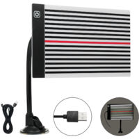 LED Reflector Line Board Light Paintless Dent Finder Lamp Car Repairing Accessory Dent Detector for Car Body Panel Size 3020cm/11.817.87inch