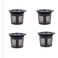 Capsule de café réutilisable (pour machine à café à une tasse, lot de 4, capsule noire rechargeable)