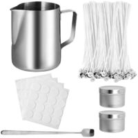 DIY Candle Making Kit Supplies With Candle Jars Candle Wicks Sticker Candle Wicks Holder Candles Tins Spoon for Adults Beginners Crafting