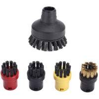 Steam Cleaner Round Brush Set 5 Pcs Steam Cleaners Cleaning Nozzles Attachments Accessories Kit Replacement for Karcher SC1 SC2 SC3 SC4 SC5 SC7 CTK10