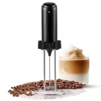 Rechargeable Milk Frother Handheld, Coffee Frother Handheld Rechargeable with USB C Integrated Charging Stand, Electric Drink Mixer Handheld, Mini Electric Whisk for Coffee, Matcha, and More