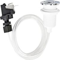 32mm air switch swimming pool bathtub intelligent induction control valve pneumatic switch (16A) White