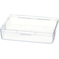 Disposable-Mask Storage Box Portable Transparent Desktop Facial-Mask Case with Lid