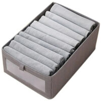 Foldable wardrobe storage box, cotton and linen wardrobe storage box, foldable rectangular storage basket, minimalist clothing storage box, wardrobe organizer and clothing storage box
