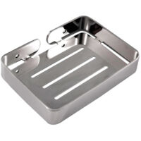 Stainless Steel Soap Dish Drain Soap Holder for Shower Soap Rack for Bathroom Kitchen Bath Tub