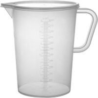 Gobelet Doseur 3 Litres (3000 ml), Graduation Double Échelle, Matériau Résistant, Verseur Anti-Goutte, Pour Cuisine et Laboratoire