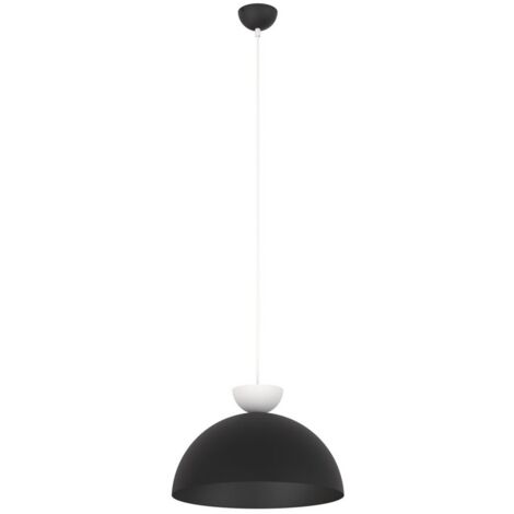 Lampada a Sospensione Lunaro, Metallo, Nero, Bianco, 40x140x40 cm (1/5)