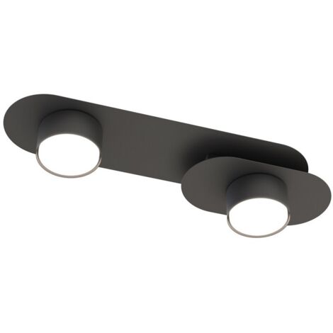 Lampada a Soffitto Stilo, Metallo, Nero, 44x10x20 cm (1/5)