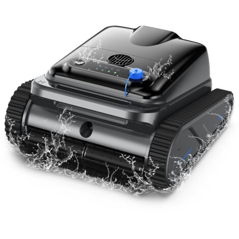 Poolroboter, kabelloser Poolreinigungsroboter Akku, 5100mAh 240 Minuten Batterielaufzeit, 4 intelligente Reinigungsmodi(Boden/Wand/Wasserlinie/integriert), Poolsauger Ideal für Pool bis zu 200㎡