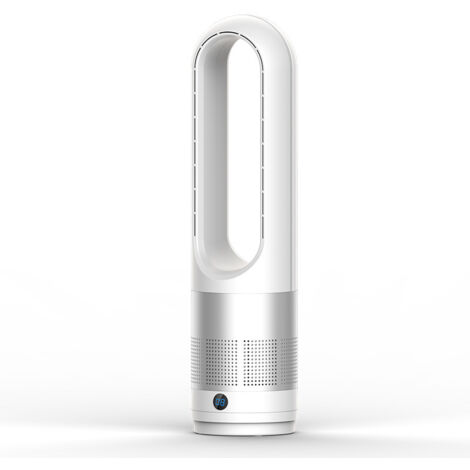 Ventilateur Colonne, Ventilateur Tour Sécurisé Sans Pales avec Télécommande, 8 Vitesses, 8H Minuterie, Oscillation à 80°, Écran LED, Ventilateur Silencieux pour la Maison, Chambre, Salon, Bureau