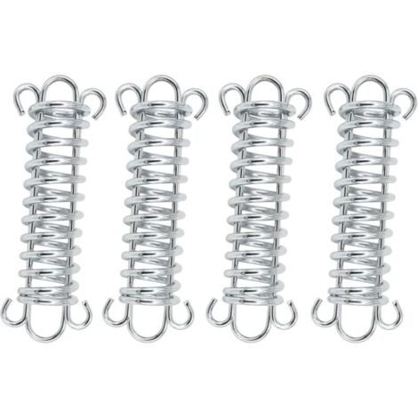 Ressort en Acier pour Auvent Boucles à Ressort pour Tente Tend de Corde de Tente D'auvent Convient pour l'escalade de Plage Accessoires de Fixation de Tente de Camping 4 Pièces (1/5)