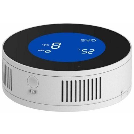 Détecteur de gaz Wifi fuite maison gaz combustible détecteur naturel testeur de fuite GPL renifleur avec écran LCD application d'alarme sonore notification push application de contrle à distance (1/4)
