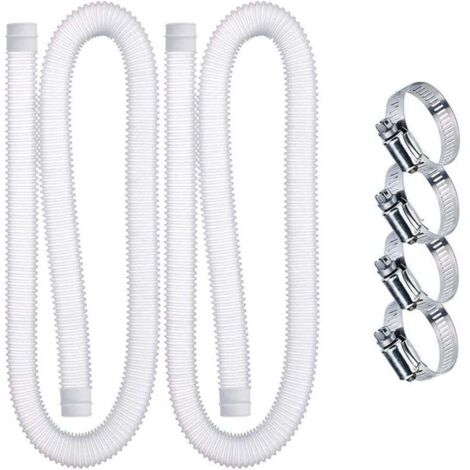 Tuyaux de remplacement pour piscine, tuyaux de remplacement pour pompe de filtre de piscine de 1,25 pouces de diamètre (2 pcs), PE anti torsion de qualité supérieure (1/5)