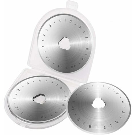 Lot de 10 lames de rechange en acier avec échelle pour Fiskars, Olfa, Truecut et Martelli 45 mm