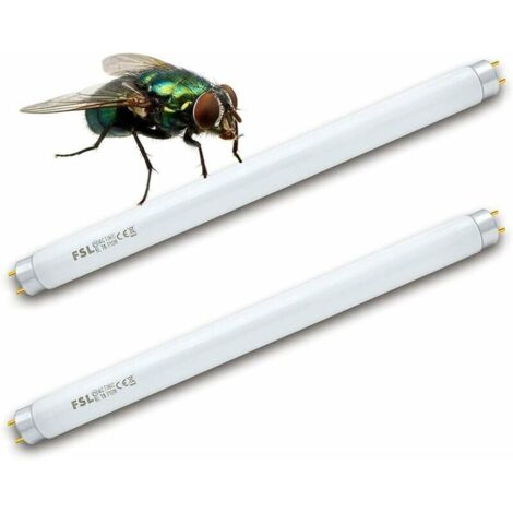 T8 F10W BL Ampoule de rechange pour Lampe Tue Mouche, Tube UV de 34.5cm pour la Tueur de moustique/Tueur insecte de 20W(2 pièces)