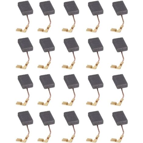 20 Pièces Balais de Charbon pour Remplacement de Balai de Charbon de Moteur électrique pour Meuleuse D'angle de Perceuse, Autres Outils À Main Et Accessoires
