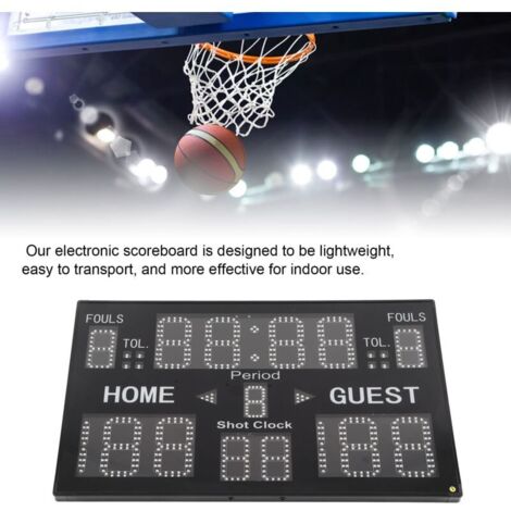 Tableau D'affichage LED 0-99 Pour Sport – Avec Télécommande, Portable, Rouge/bleu, Pour Foot, Basket, Tennis De Table