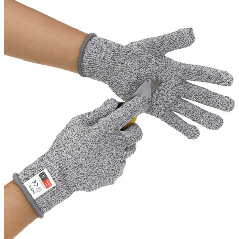 Gants de travail anti-coupure de grade 5, gants de sécurité de qualité alimentaire, gants de cuisine anti-coupure