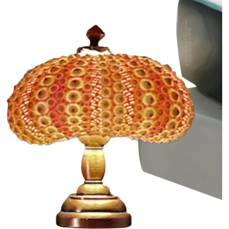 Sea Urchin Lamp, Vintage Table Lamp, Cute Night Light for Bedroom, Living Room, Children's Room, Household Desk Lamps, Decorative Ambient Lighting