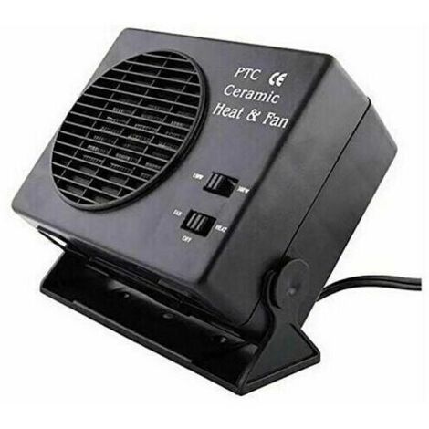 25A 300W 12V Chauffage soufflant électrique portable en céramique pour chauffage de voiture, dégivreur de fenêtre et désembueur