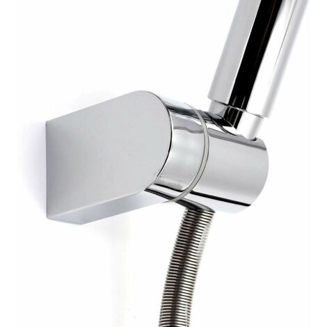 Universel réglable fixée monté Support de tête de douche Connect mural de salle de bain ABS chromé (1/5)