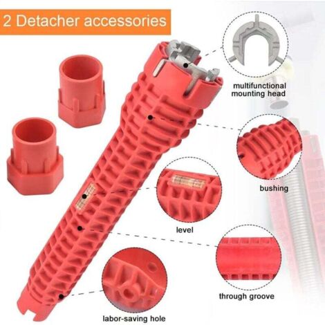 Clé Multifonction 8-en-1 Pour Sanitaire Et évier – SODIAL C9103, Universelle