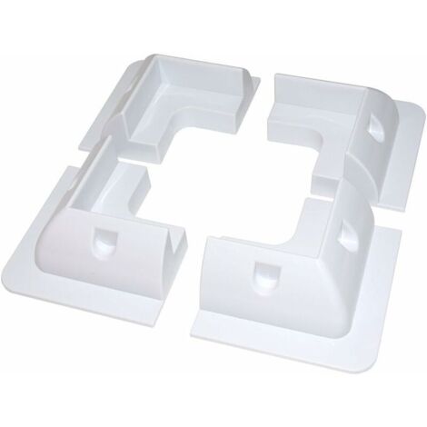 Lot de 4 supports de montage universels pour panneau solaire 4 coins sans perçage avec colle pour camping-car, bateau, toit plat, caravane résistant aux UV Blanc (1/4)