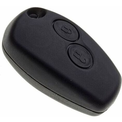 Coque de Clé sans Lame Compatible avec Dacia Logan, Sandero, Duster, Lodgy, Renault Trafic et Opel Vivaro  Boitier Clef Plip Voiture Télécommande 2 Boutons