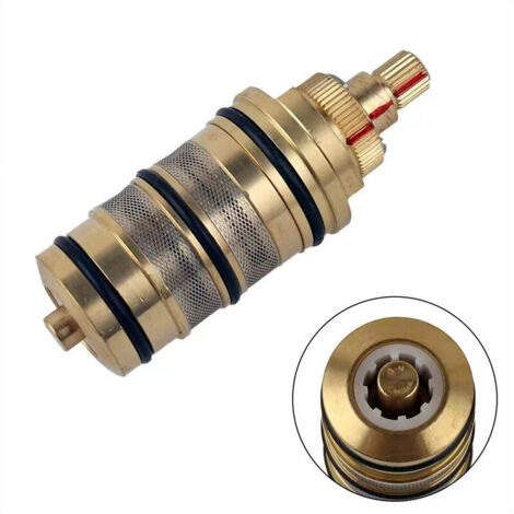 Cartouche thermostatique Robinet thermostatique de douche en laiton avec cartouche et poignée pour mitig de douche