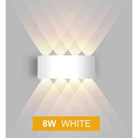 8W Applique avec Détecteur de Mouvement,Allumage et Extinction Automatiques Applique Blanc Chaud 3000K,Lampe Mural Capteur d'éclairage pour Extérieur/Intérieur IP65 (1/5)