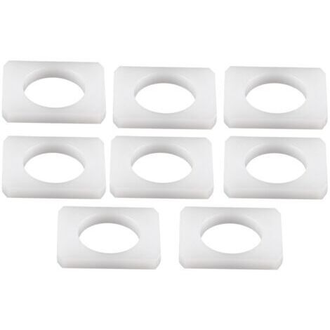 EVGATSAUTO Bagues de siège Z3, bagues de bagues de Rail de siège ABS de Voiture 8 pièces Blanches compatibles avec Z3 E36 E37 E38 (1/5)