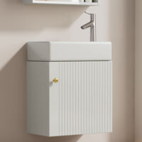 Meubles de salle de bain Lavabo avec meuble sous-lavabo 46 cm, meuble sous-lavabo, meuble sous-lavabo suspendu, petits meubles de salle de bain pour invités