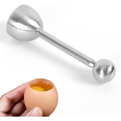 Coupe-œuf de qualité supérieure en Acier Inoxydable,Oeuf dur dur Cracker,Coupe Oeuf à la Coque,Ouvre de Coquille D'oeuf,Robuste Ouvre-œufs Polyvalent,Ouvre Oeuf à la Coque (1/5)